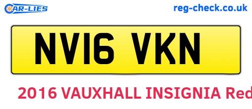 NV16VKN are the vehicle registration plates.