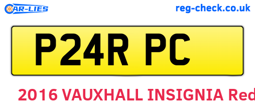 P24RPC are the vehicle registration plates.