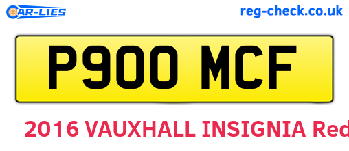 P900MCF are the vehicle registration plates.