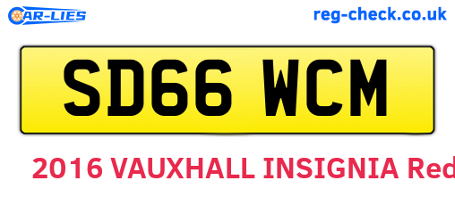SD66WCM are the vehicle registration plates.