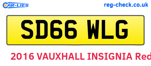 SD66WLG are the vehicle registration plates.