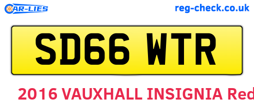 SD66WTR are the vehicle registration plates.