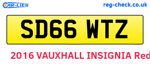 SD66WTZ are the vehicle registration plates.