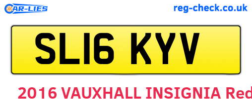SL16KYV are the vehicle registration plates.