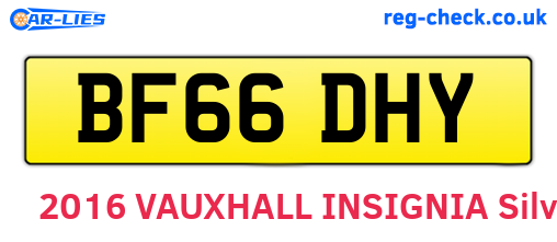 BF66DHY are the vehicle registration plates.