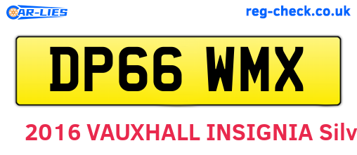 DP66WMX are the vehicle registration plates.