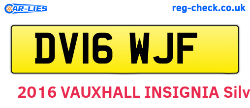 DV16WJF are the vehicle registration plates.