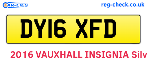 DY16XFD are the vehicle registration plates.