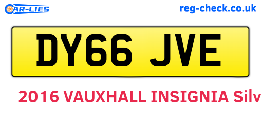 DY66JVE are the vehicle registration plates.