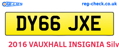DY66JXE are the vehicle registration plates.