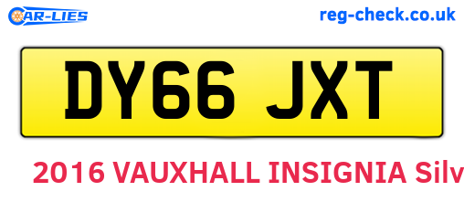 DY66JXT are the vehicle registration plates.