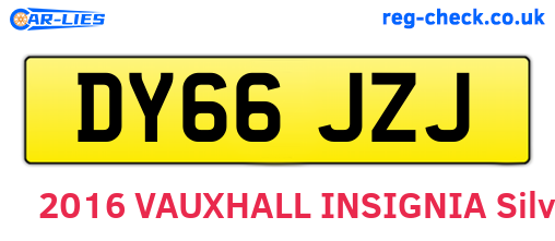 DY66JZJ are the vehicle registration plates.