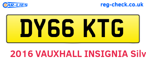 DY66KTG are the vehicle registration plates.