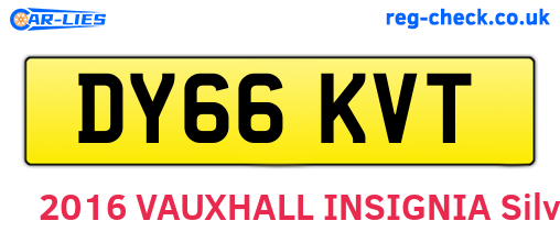 DY66KVT are the vehicle registration plates.
