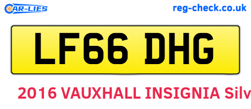 LF66DHG are the vehicle registration plates.