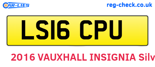 LS16CPU are the vehicle registration plates.