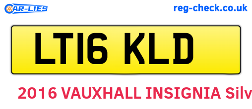 LT16KLD are the vehicle registration plates.