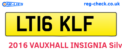 LT16KLF are the vehicle registration plates.