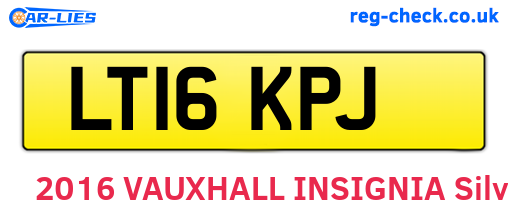 LT16KPJ are the vehicle registration plates.