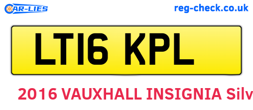 LT16KPL are the vehicle registration plates.