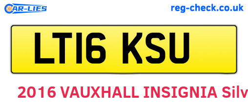 LT16KSU are the vehicle registration plates.