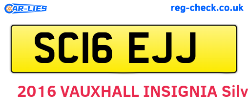 SC16EJJ are the vehicle registration plates.