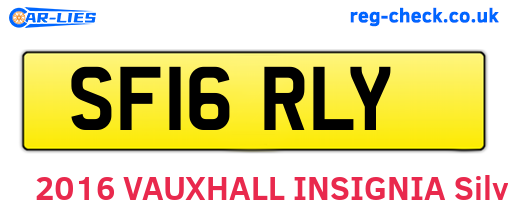 SF16RLY are the vehicle registration plates.