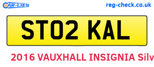 ST02KAL are the vehicle registration plates.