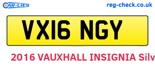 VX16NGY are the vehicle registration plates.