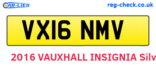 VX16NMV are the vehicle registration plates.