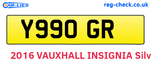 Y99OGR are the vehicle registration plates.
