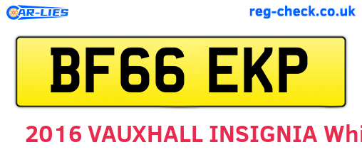 BF66EKP are the vehicle registration plates.