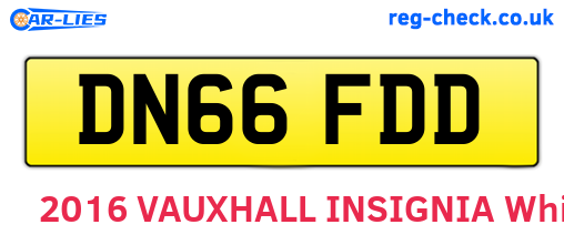 DN66FDD are the vehicle registration plates.