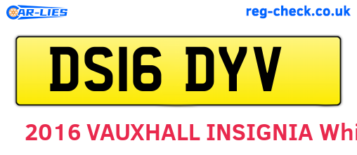 DS16DYV are the vehicle registration plates.