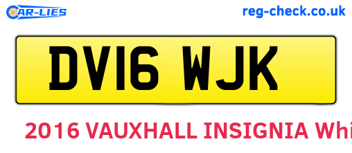 DV16WJK are the vehicle registration plates.