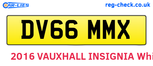 DV66MMX are the vehicle registration plates.