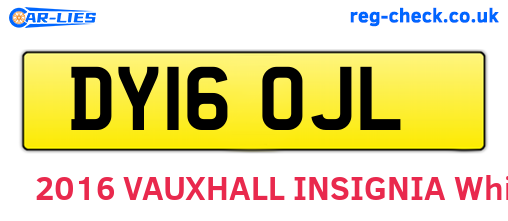 DY16OJL are the vehicle registration plates.