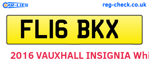 FL16BKX are the vehicle registration plates.