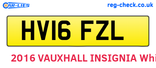 HV16FZL are the vehicle registration plates.