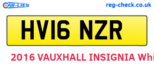 HV16NZR are the vehicle registration plates.