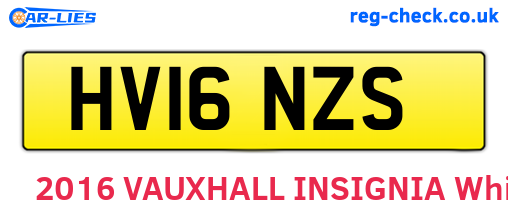 HV16NZS are the vehicle registration plates.