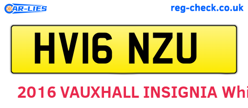 HV16NZU are the vehicle registration plates.