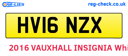 HV16NZX are the vehicle registration plates.
