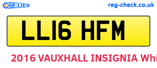 LL16HFM are the vehicle registration plates.