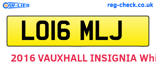 LO16MLJ are the vehicle registration plates.