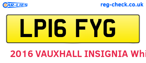 LP16FYG are the vehicle registration plates.
