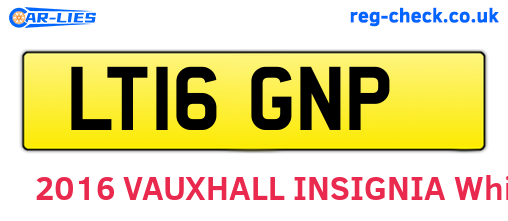 LT16GNP are the vehicle registration plates.