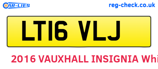 LT16VLJ are the vehicle registration plates.