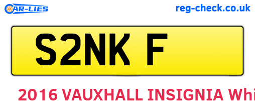 S2NKF are the vehicle registration plates.