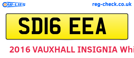SD16EEA are the vehicle registration plates.